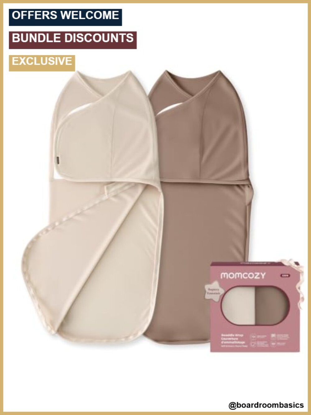 Momcozy Swaddle Sleep Sack Newborn 0-3 Months Quiet Fastener